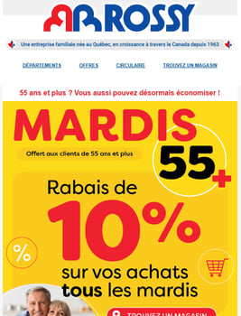 Le Mardi 55+ est là ! Le Mardi 55+ est là !